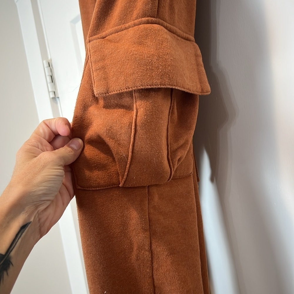 Gilded Intent (Buckle) Rust Jogger Pants size medium. - Picture 6 of 13